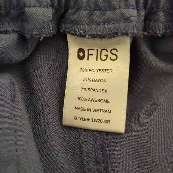Figs womens scrub pants with drawstring in periwinkle size XS - Picture 11 of 12